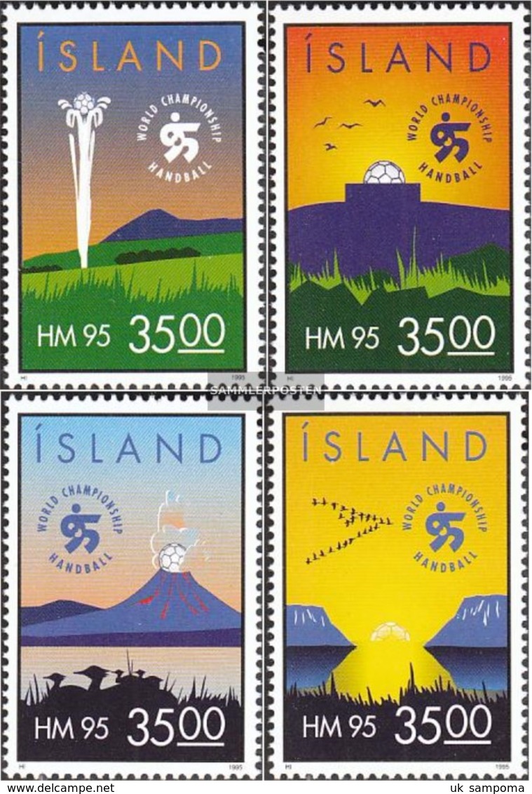 Iceland 820-823 (complete Issue) Unmounted Mint / Never Hinged 1995 Handball-WM The Men - Unused Stamps