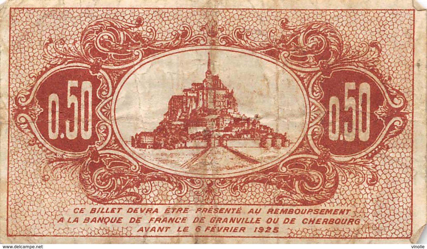 .D.18-2157: CHAMBRE DU COMMERCE 50 CENTIMES. GRANVILLE ET CHERBOURG. MANCHE. - Handelskammer