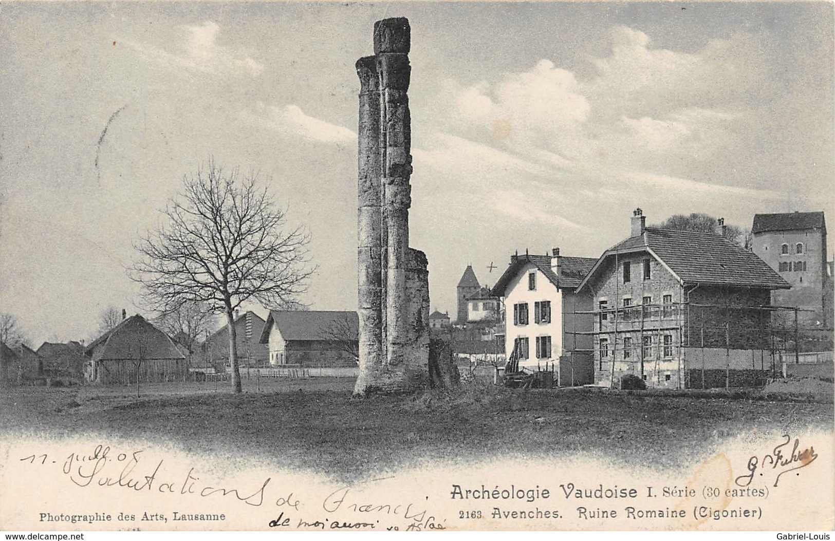 Avenches Ruines Romaine (Cigonier) Archéologie Vaudoise I Série (30 Cartes) - 1905 - Avenches