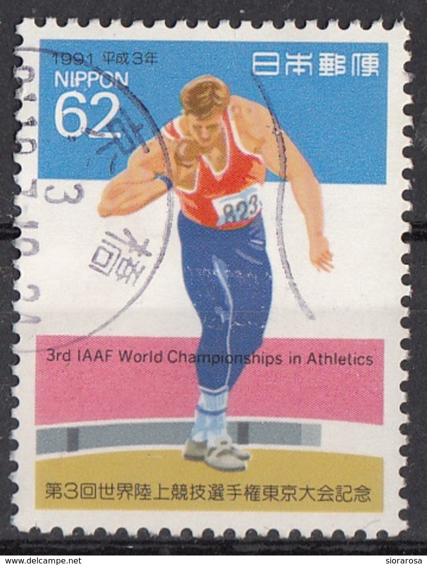 Giappone 1991 Sc. 2119 Sport Lancio Del Peso - Shot Put Used Nippon Japan - Atletica