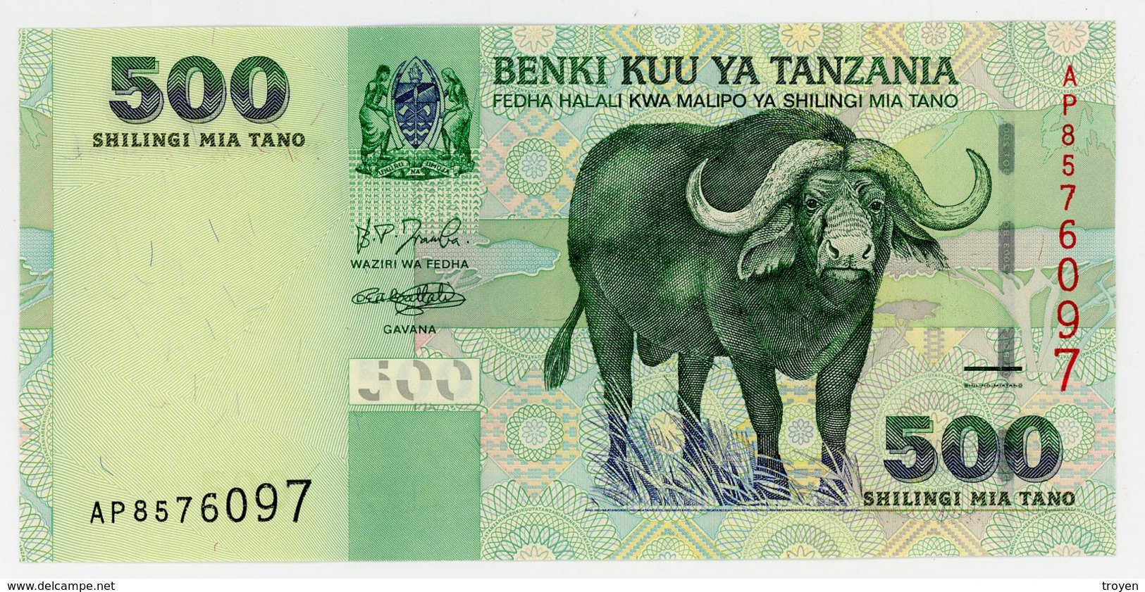 500 Shillings - Tanzanie - 2003 - N° AP8576097 -  Neuf - - Tanzania