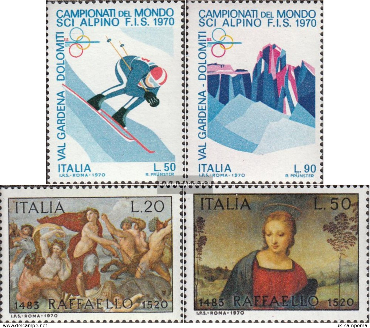 Italy 1303-1304,1305-1306 (complete Issue) Unmounted Mint / Never Hinged 1970 Ski-WM, Santi - 1961-70: Mint/hinged