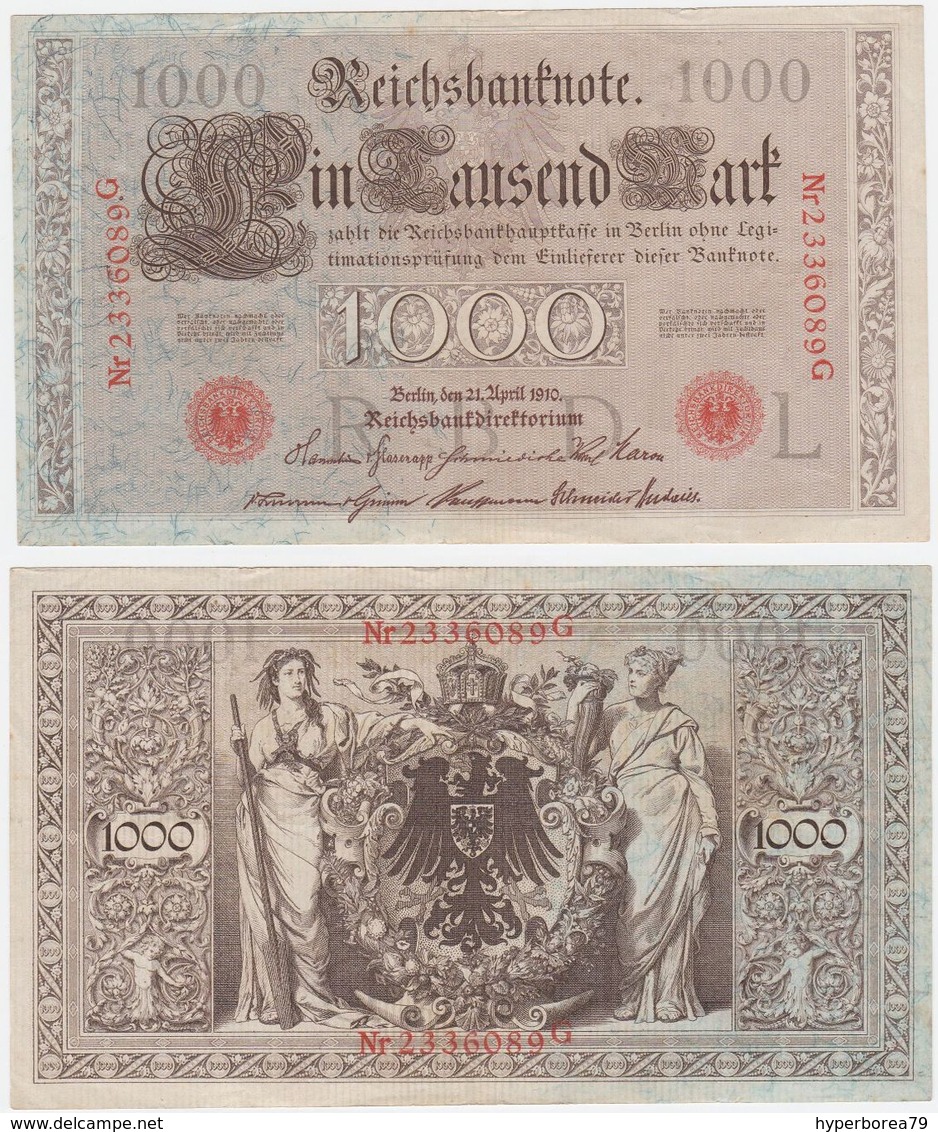 Germany P 44 B - 1000 1.000 Mark 21.4.1910 - EF - 1000 Mark