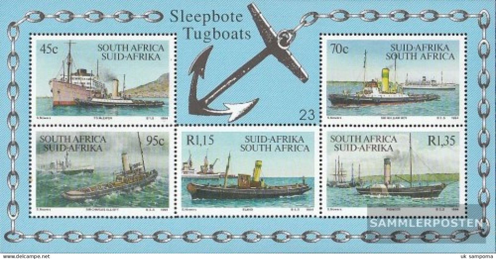 South Africa Block34 (complete Issue) Unmounted Mint / Never Hinged 1994 Tug - Blocks & Sheetlets