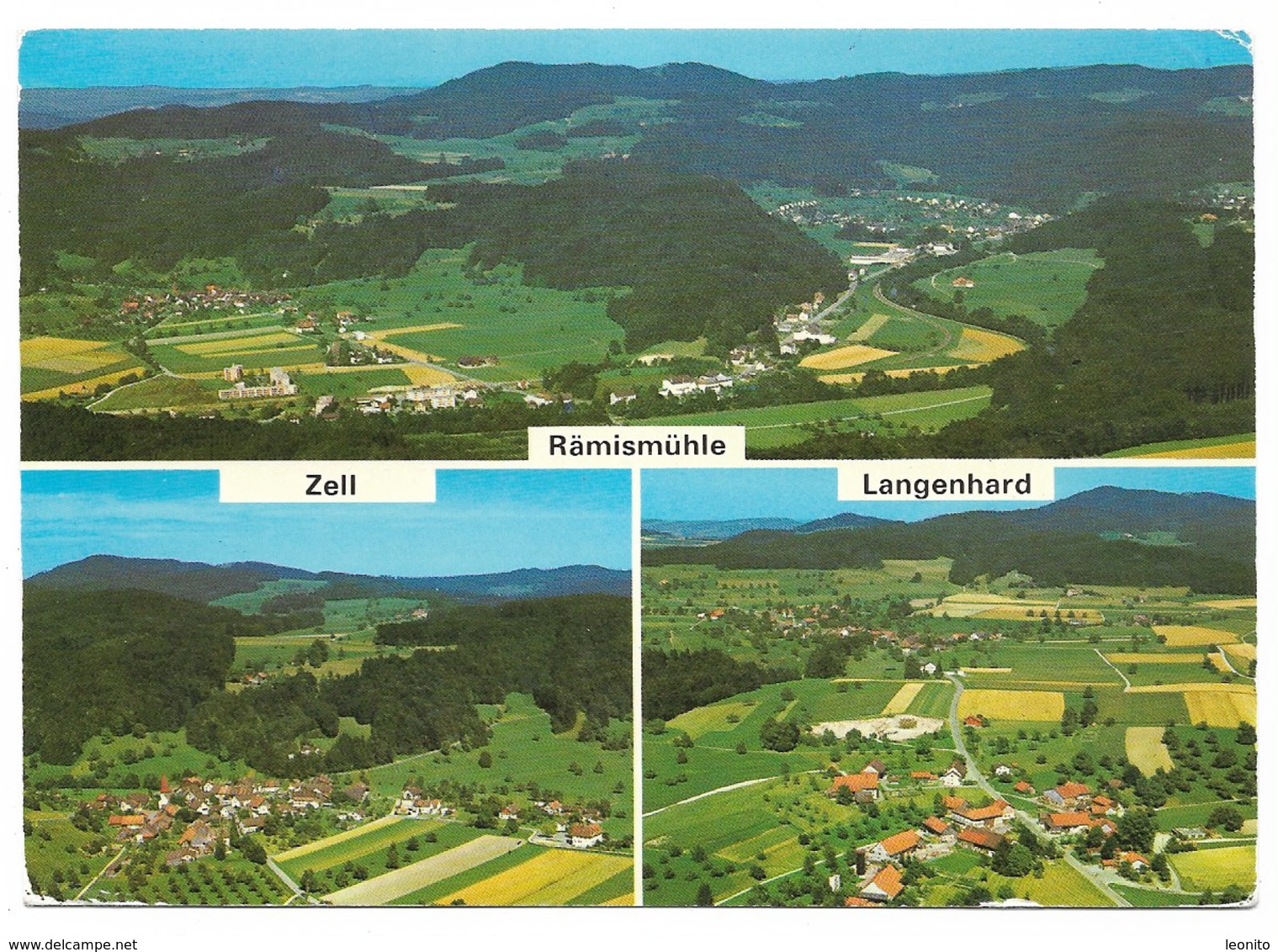 RÄMISMÜHLE ZELL LANGENHARD ZH Flugaufnahmen Turbenthal 1977 - Turbenthal