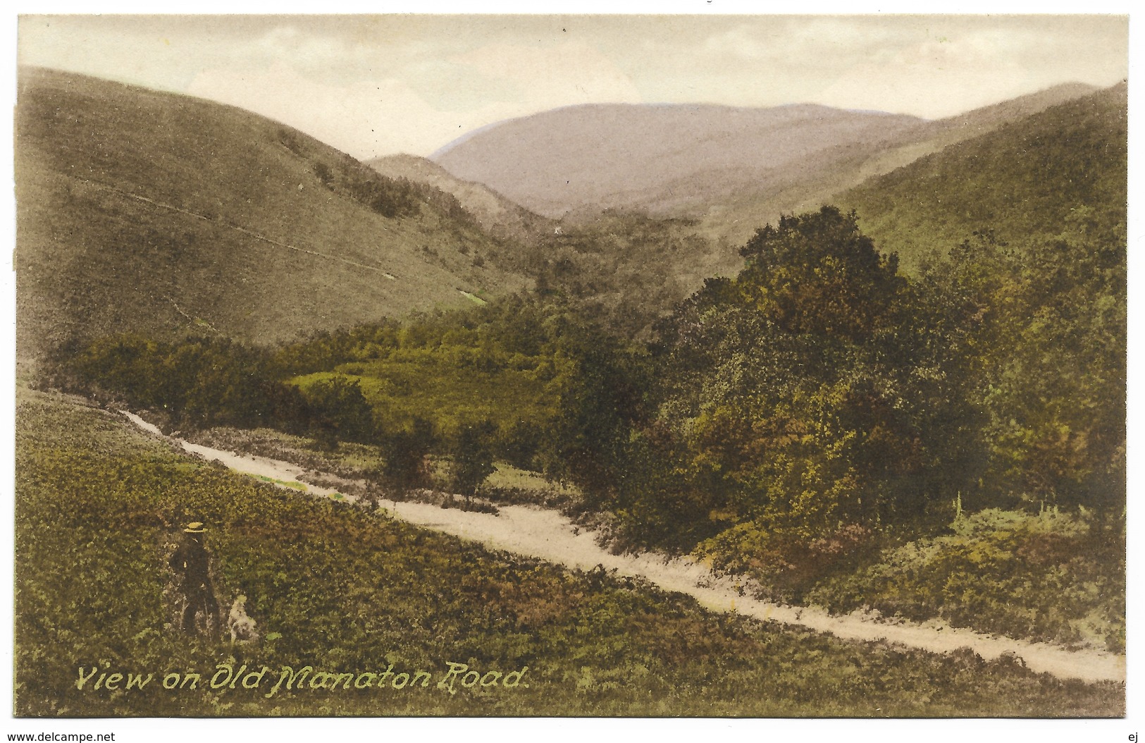 View On Old Manaton Road Dartmoor Unused C1936 Frith - Other & Unclassified