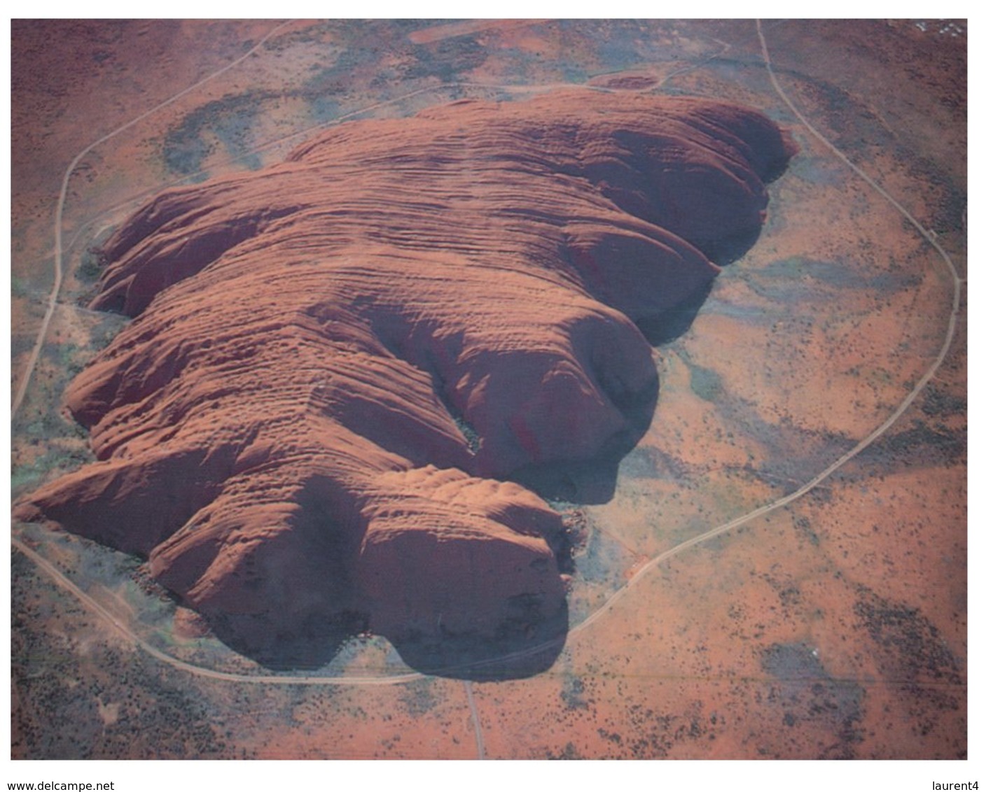 (147) Australia - NT - Uluru From The Air - Uluru & The Olgas