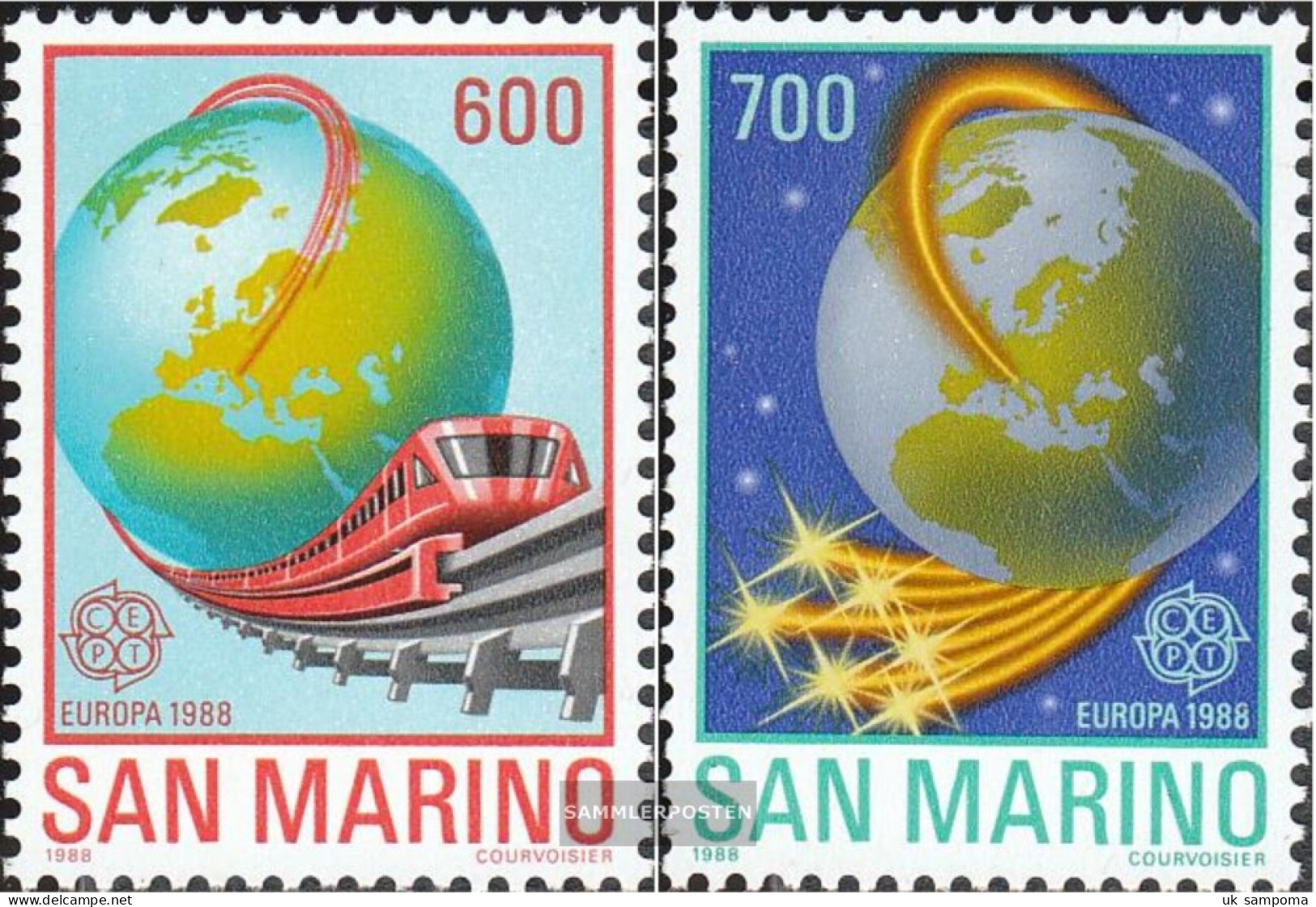 San Marino 1380-1381 (complete Issue) Unmounted Mint / Never Hinged 1988 Europe - Unused Stamps