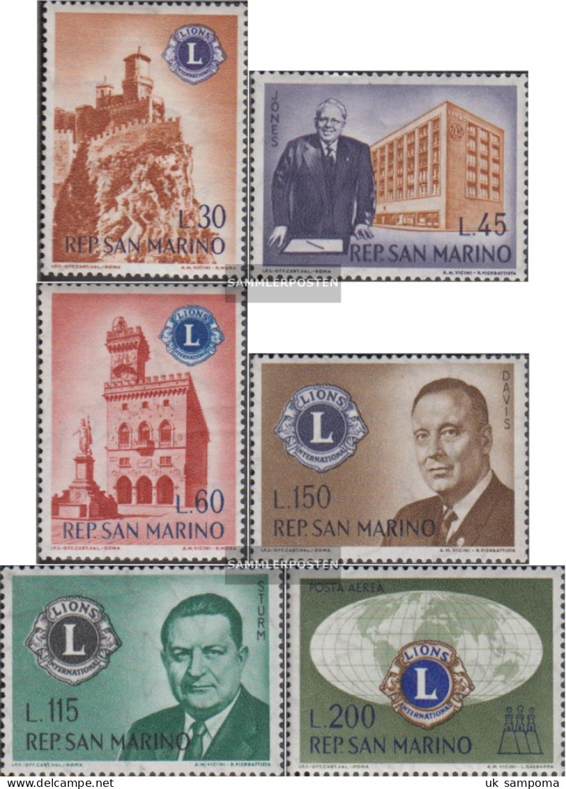 San Marino 659-664 (complete Issue) Unmounted Mint / Never Hinged 1960 Founding One Lions-Clubs - Unused Stamps