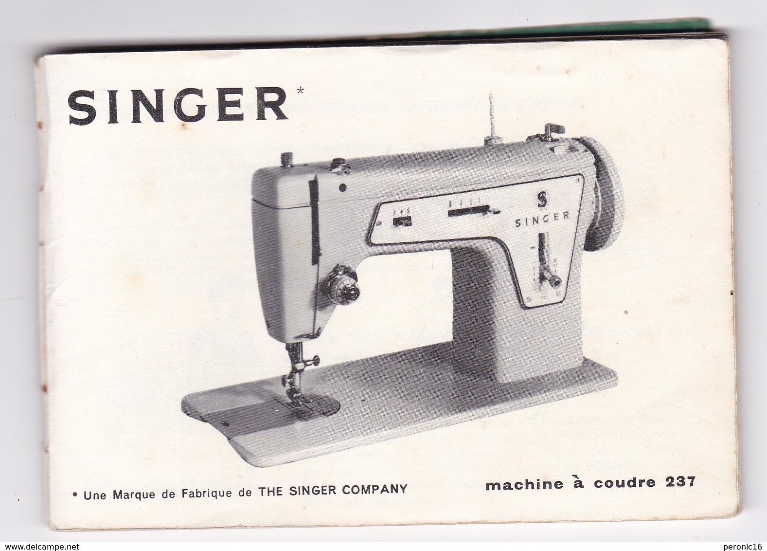 Utile… Notice Mode D'emploi Ancienne Machine à Coudre Singer 237 - Materiaal En Toebehoren