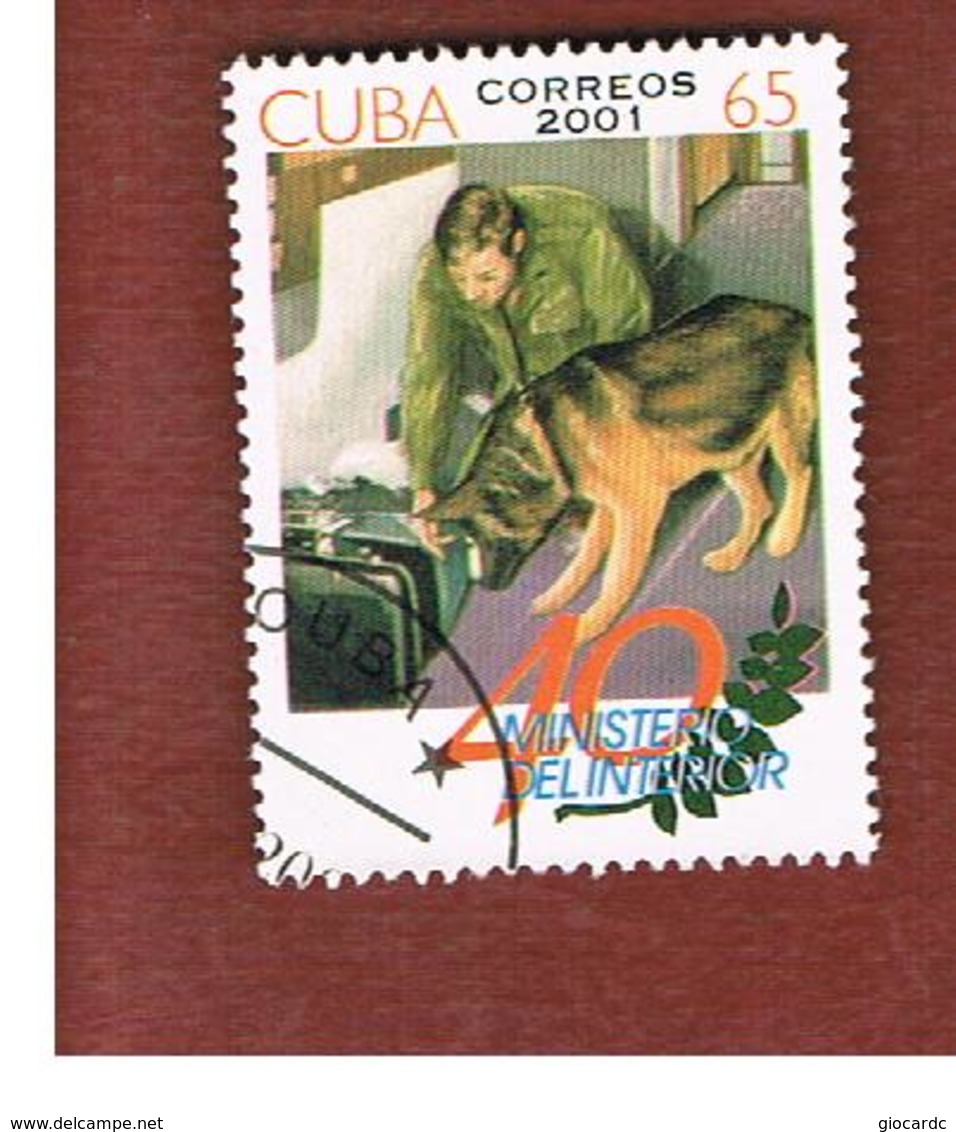 CUBA -  MI  4358  -  2001   MINISTRY OF INTERIOR      - USED - Gebruikt