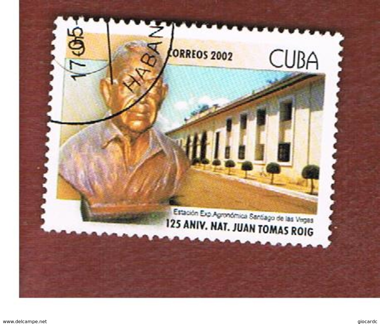 CUBA -  MI  BL171 -  2002   ANNIVERSARY OF J.T. ROIG (FROM BF)     - USED - Used Stamps