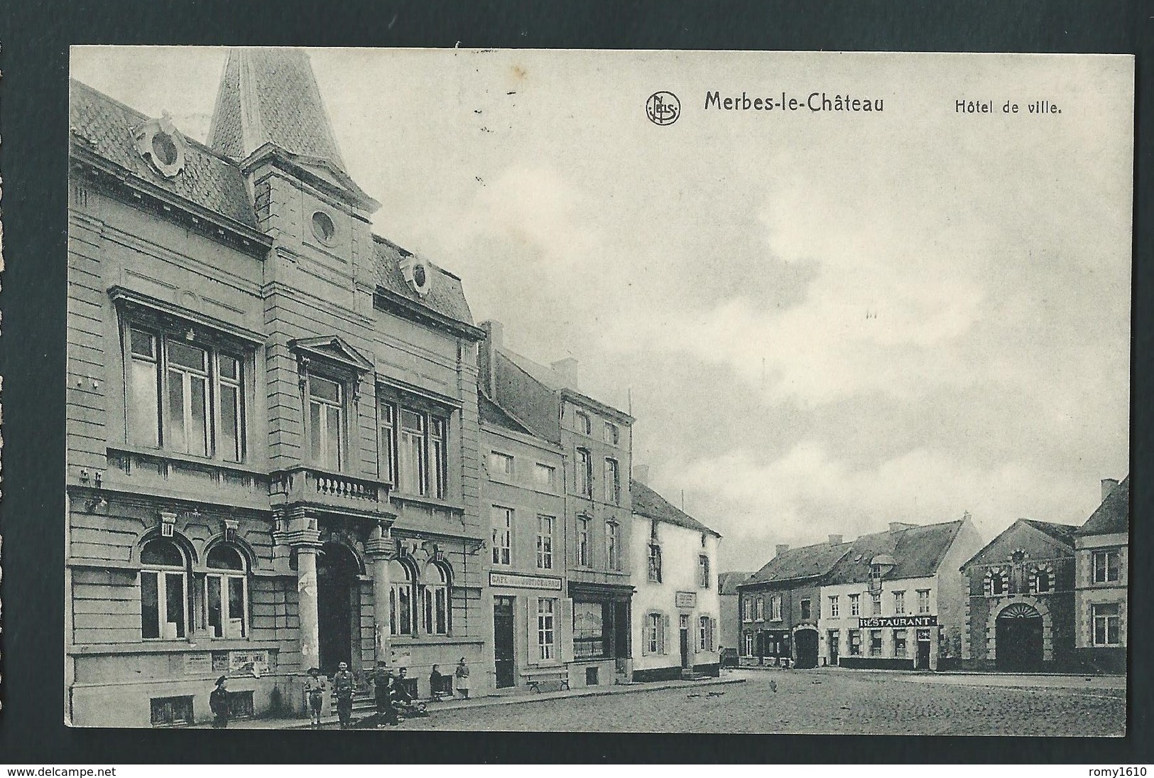 MERBES-LE- CHATEAU. Hôtel De Ville. 1911. 2 Scans. - Merbes-le-Château