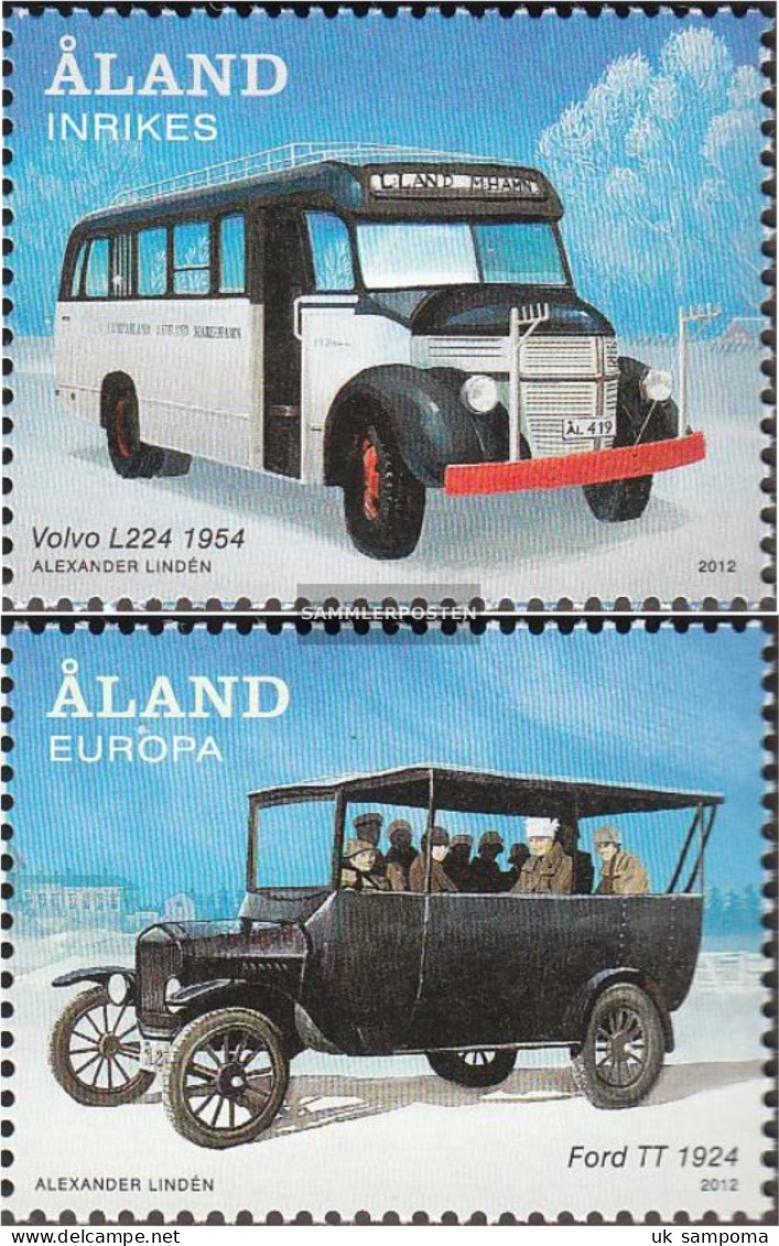 Finland - Aland 365-366 (complete Issue) Unmounted Mint / Never Hinged 2012 Historical Buses - Aland
