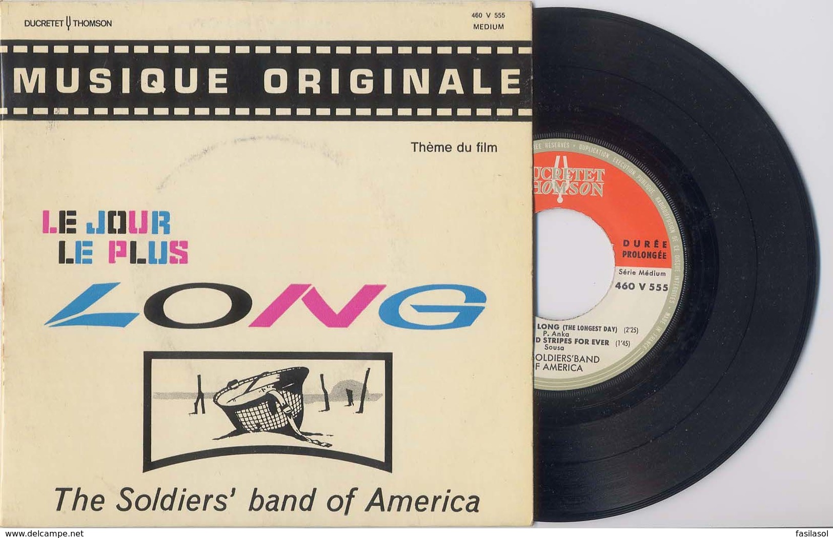 EP 45tours : BOF : Le Jour Le Plus Long  (Pressage : Fr - 1964) - Musique De Films