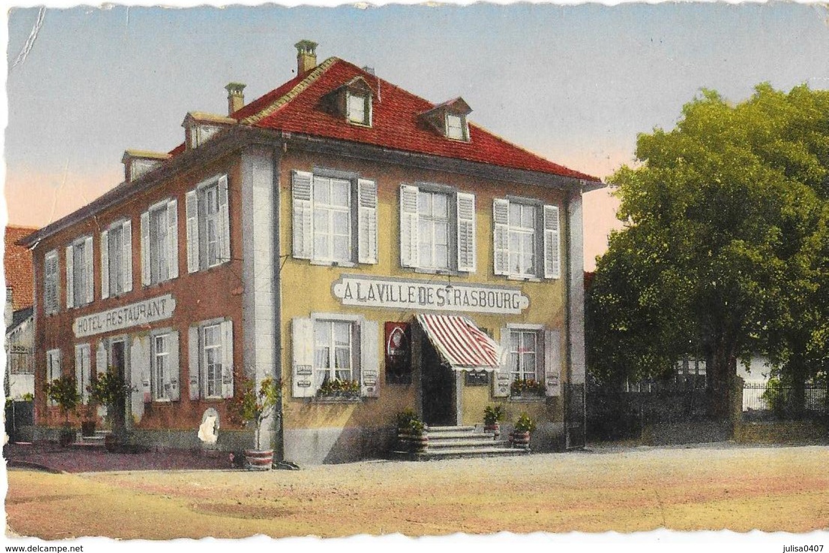 BENFELD (67) Hotel De La Gare à La Ville De Strasbourg Façade - Benfeld