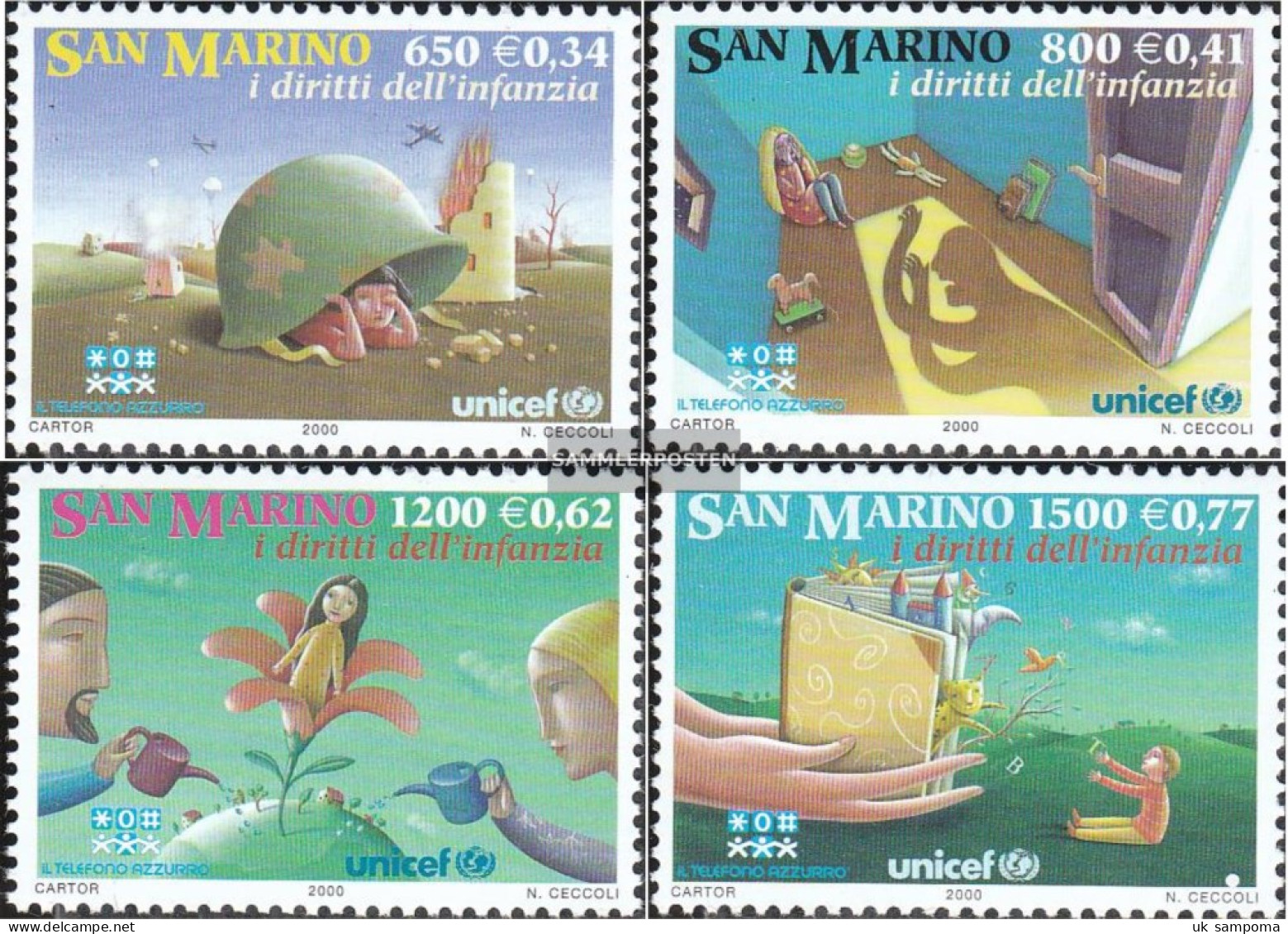 San Marino 1905-1908 (complete Issue) Unmounted Mint / Never Hinged 2000 Rights Of Kinof - Unused Stamps