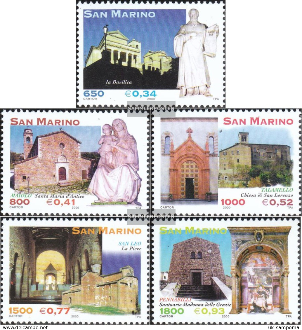 San Marino 1900-1904 (complete Issue) Unmounted Mint / Never Hinged 2000 Religious Art - Unused Stamps