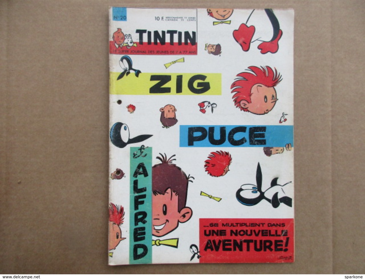 Tintin Le Super Journal Des Jeunes De 7 à 77 Ans  (N° 20 / 1964) 19° Année Édition Belge - Andere & Zonder Classificatie