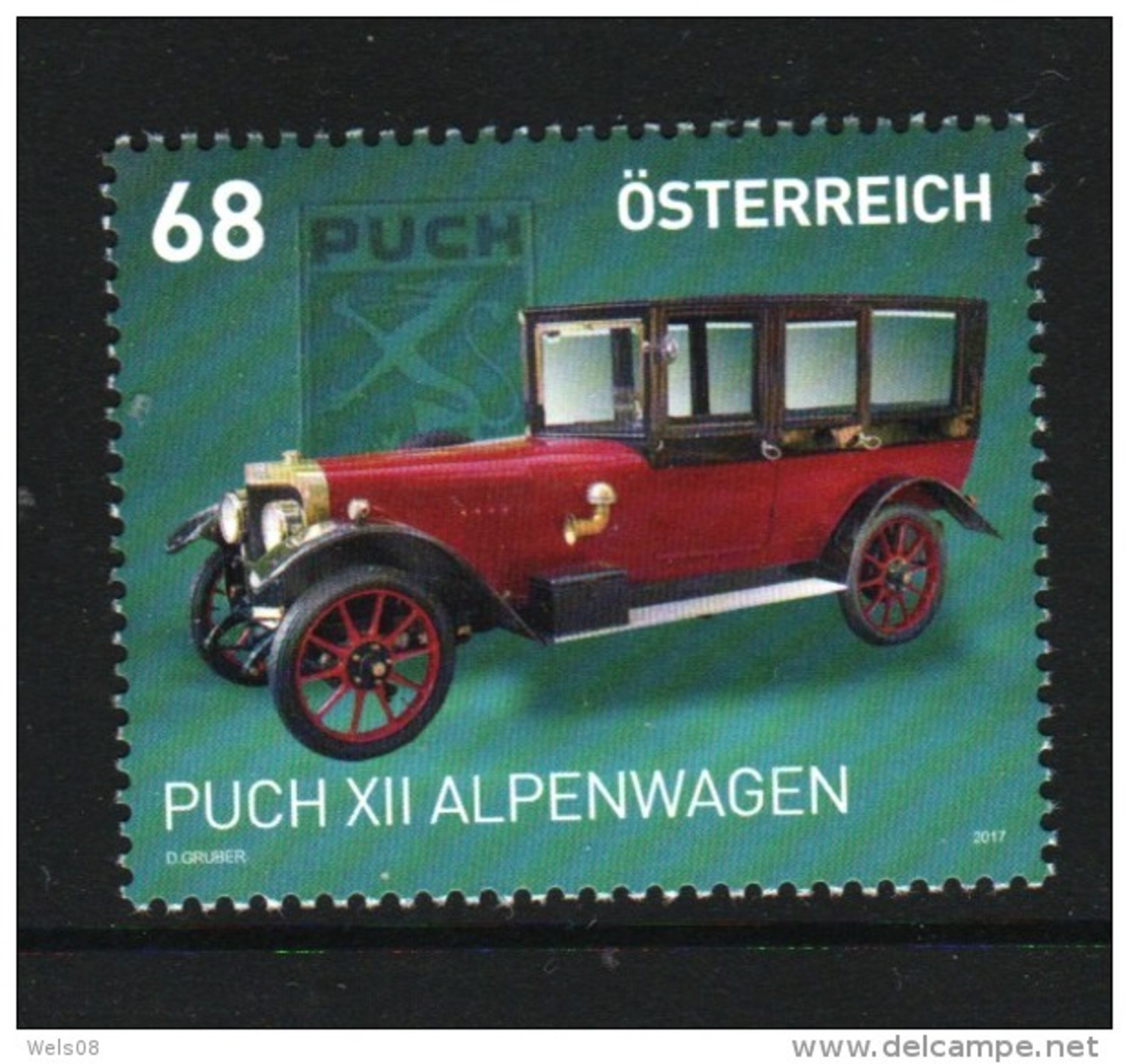 Österreich 2017:  "Puch XII Alpenwagen" Postfrisch (siehe Foto) - Ungebraucht