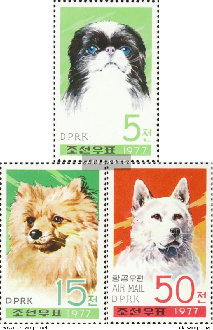 North-Korea 1662A-1664A (complete Issue) Unmounted Mint / Never Hinged 1977 Dogs - Korea, North