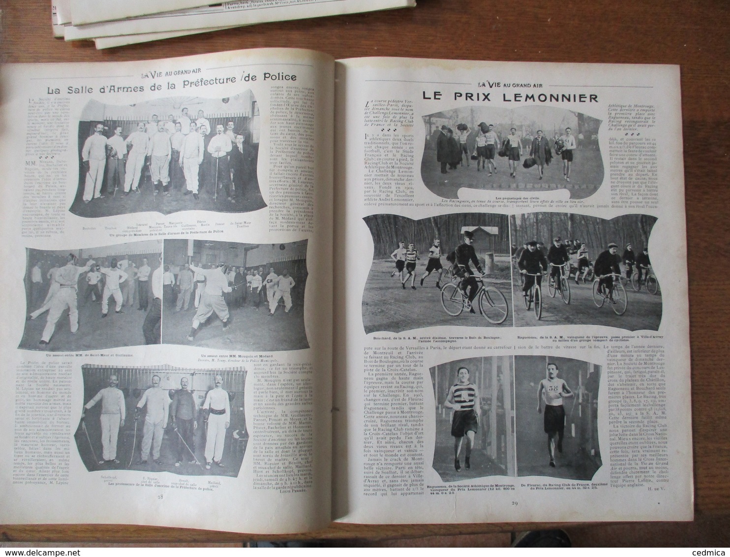 LA VIE AU GRAND AIR N°279 14 JANVIER 1904 LE CHALLENGE LEMONNIER,LES ETAPES DE L'AUTOMOBILE,LA SALLE D'ARMES DE LA PREF - 1900 - 1949