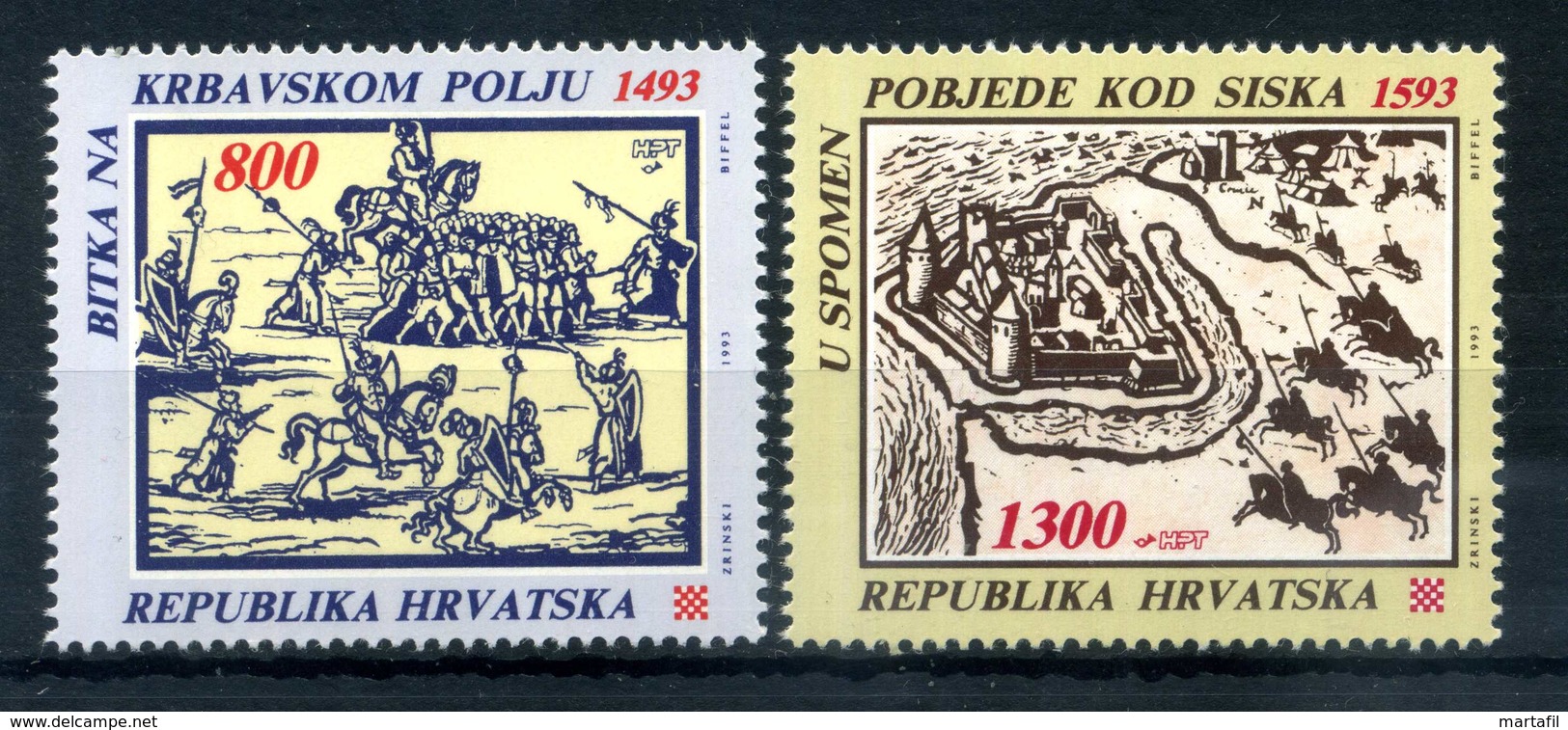 1993 CROAZIA SET MNH ** - Croazia