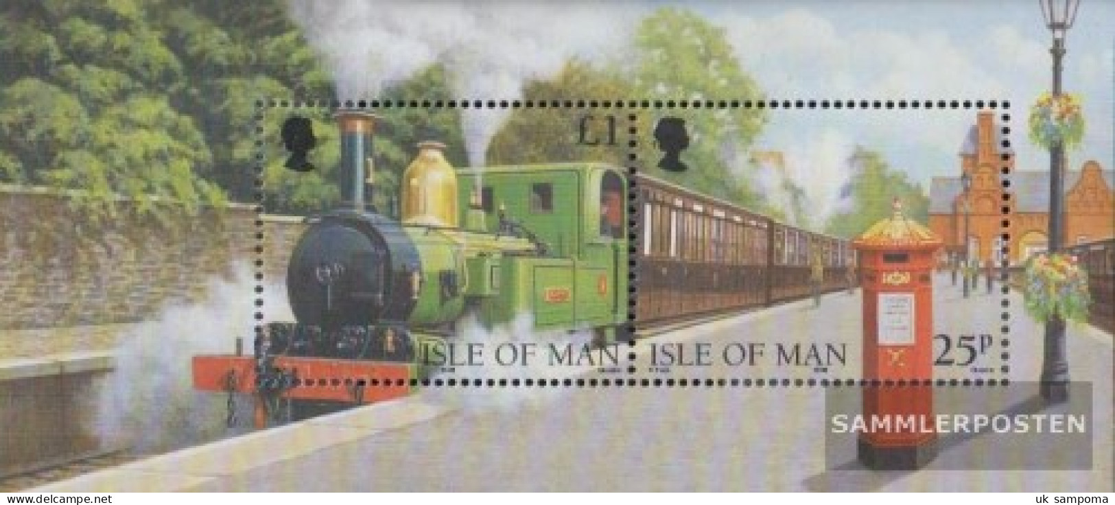 United Kingdom - Isle Of Man Block33 (complete Issue) Unmounted Mint / Never Hinged 1998 Railway - Isle Of Man