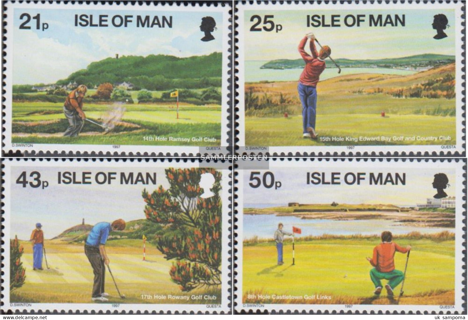 United Kingdom - Isle Of Man 730-733 (complete Issue) Unmounted Mint / Never Hinged 1997 Golf - Isle Of Man