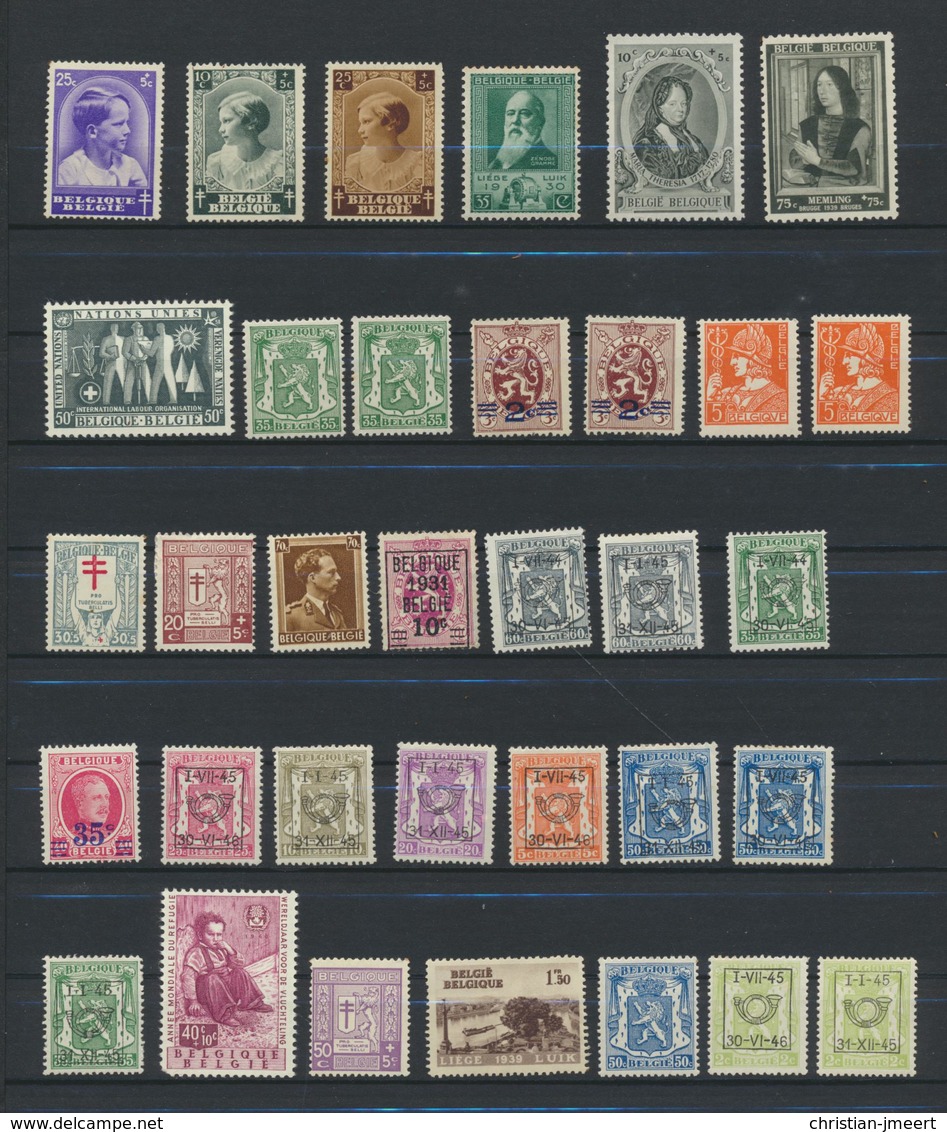 Belgique  Lot De Restants  MNH/MH - Collections