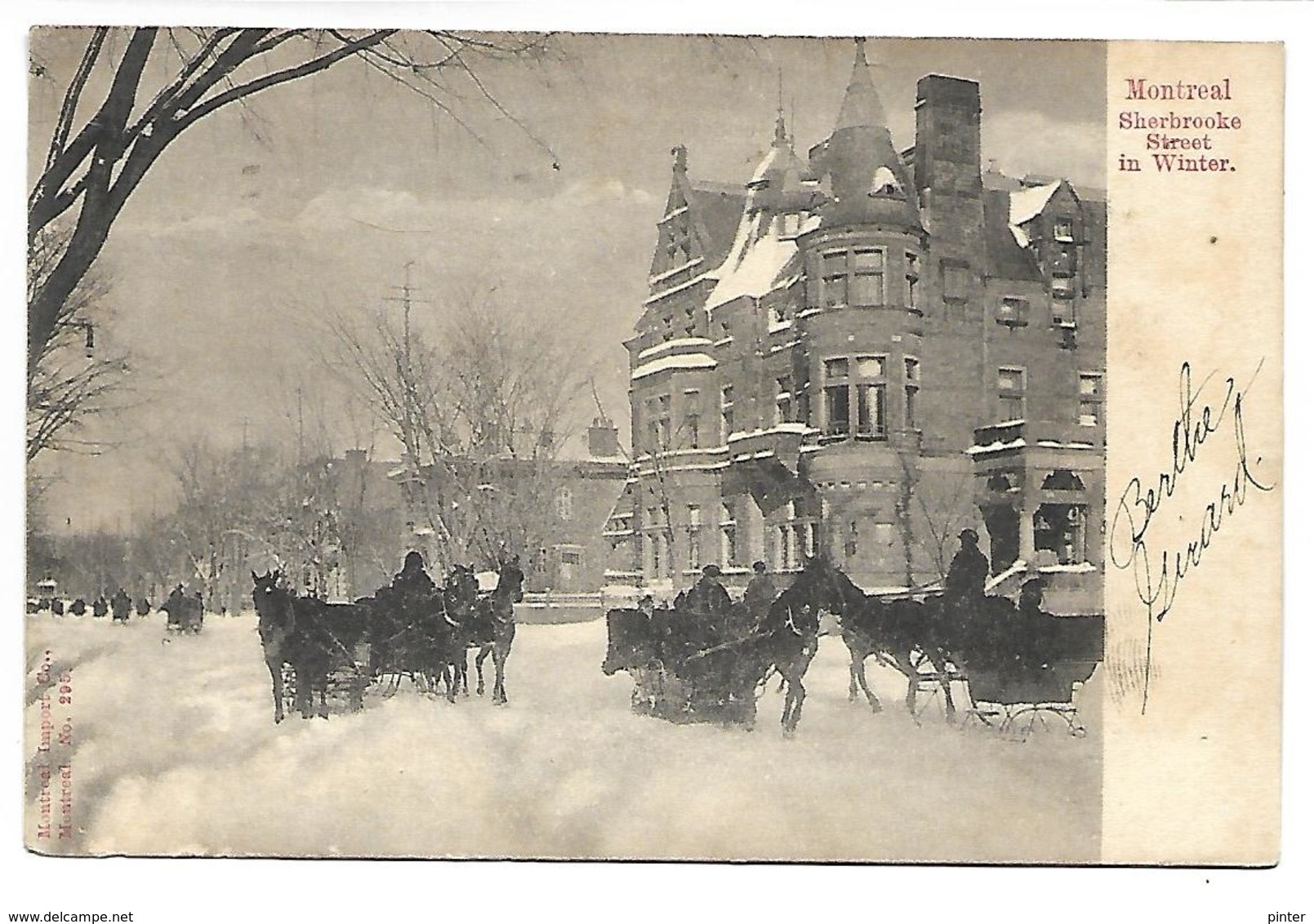 MONTREAL - Sherbrooke Street In Winter - Montreal