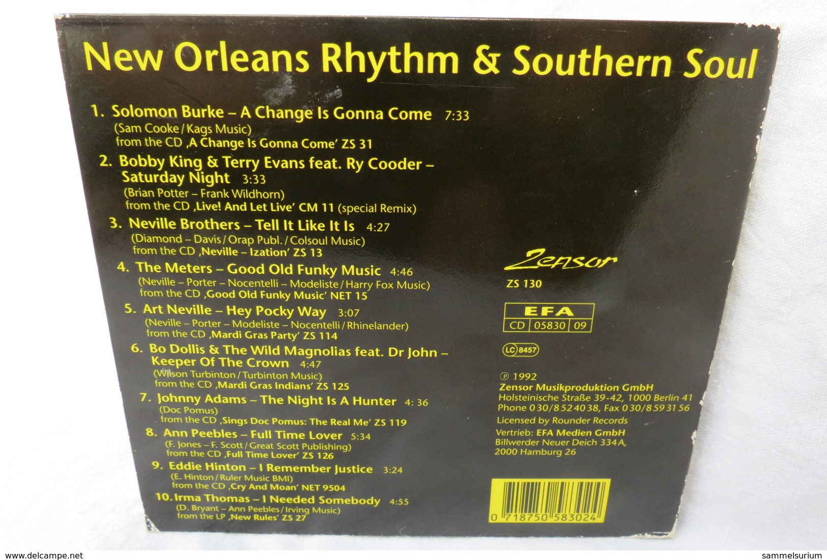 CD "New Orleans Rhythm & Southern Soul" - Soul - R&B