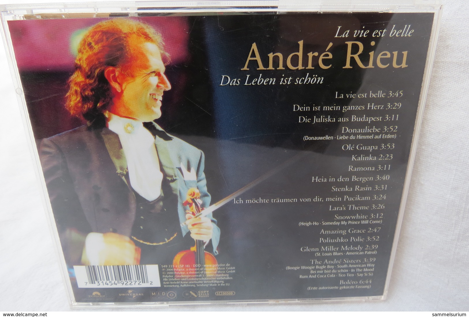 CD "André Rieu" La Vie Est Belle, Das Leben Ist Schön - Strumentali