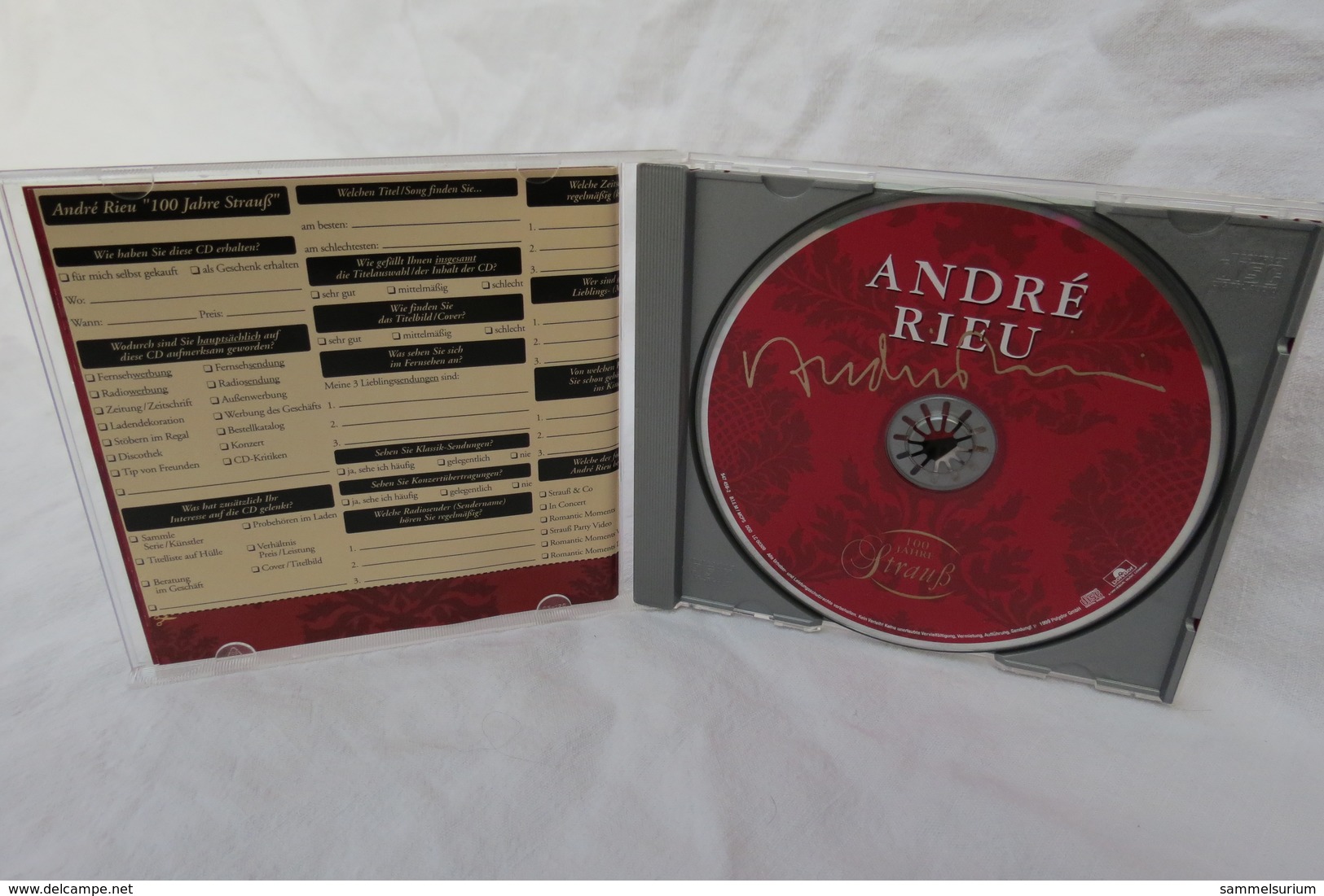 CD "André Rieu Und Das Johann Strauss Orchester" 100 Jahre Strauß - Instrumental