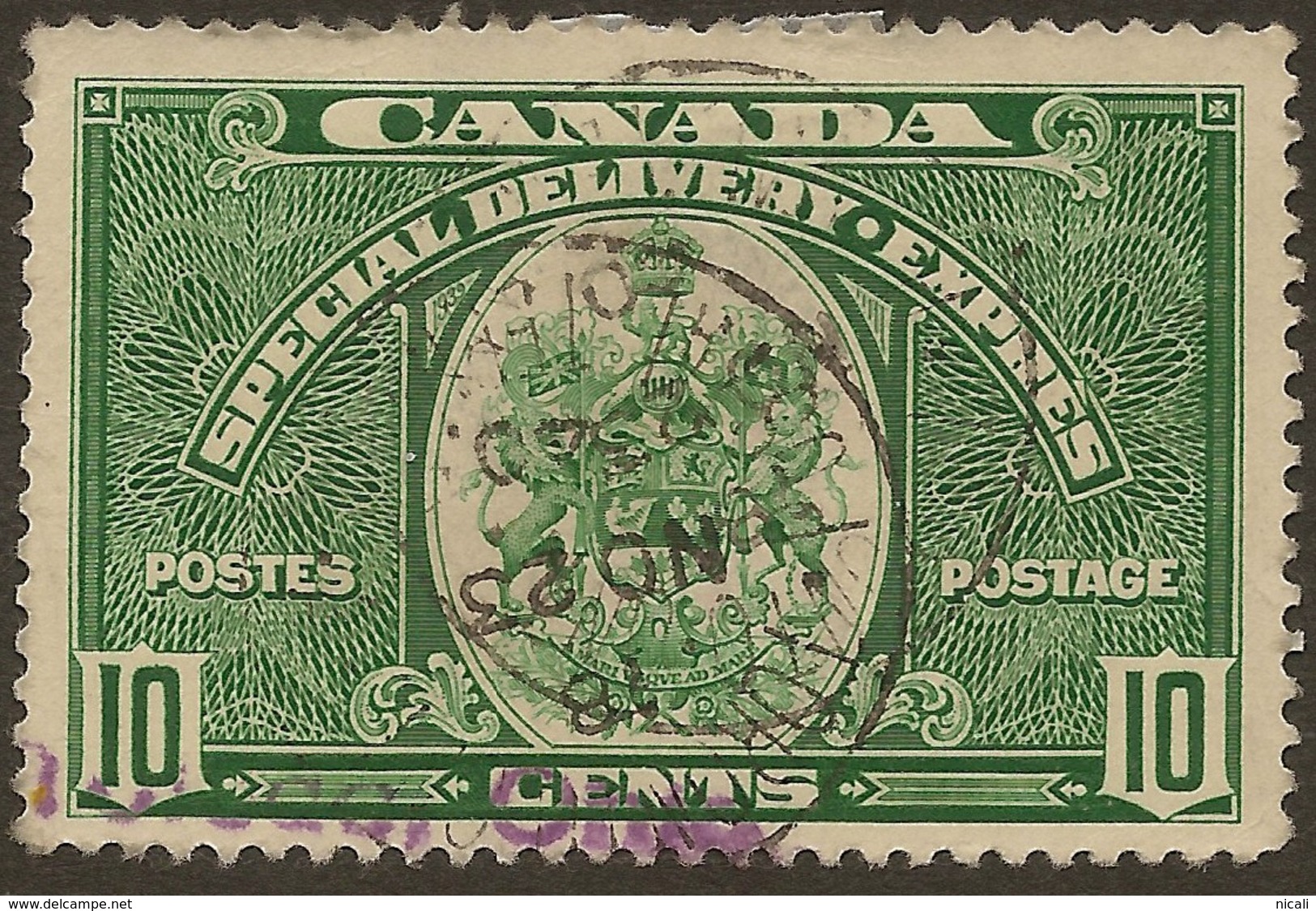 CANADA 1938 10c Special Delivery SG S9 U #IM252 - Correo Urgente