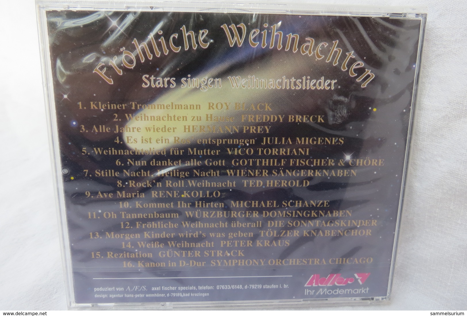 CD "Fröhliche Weihnachten" Stars Singen Weihnachtslieder (ungeöffnet, Orig. Eingeschweißt) - Weihnachtslieder