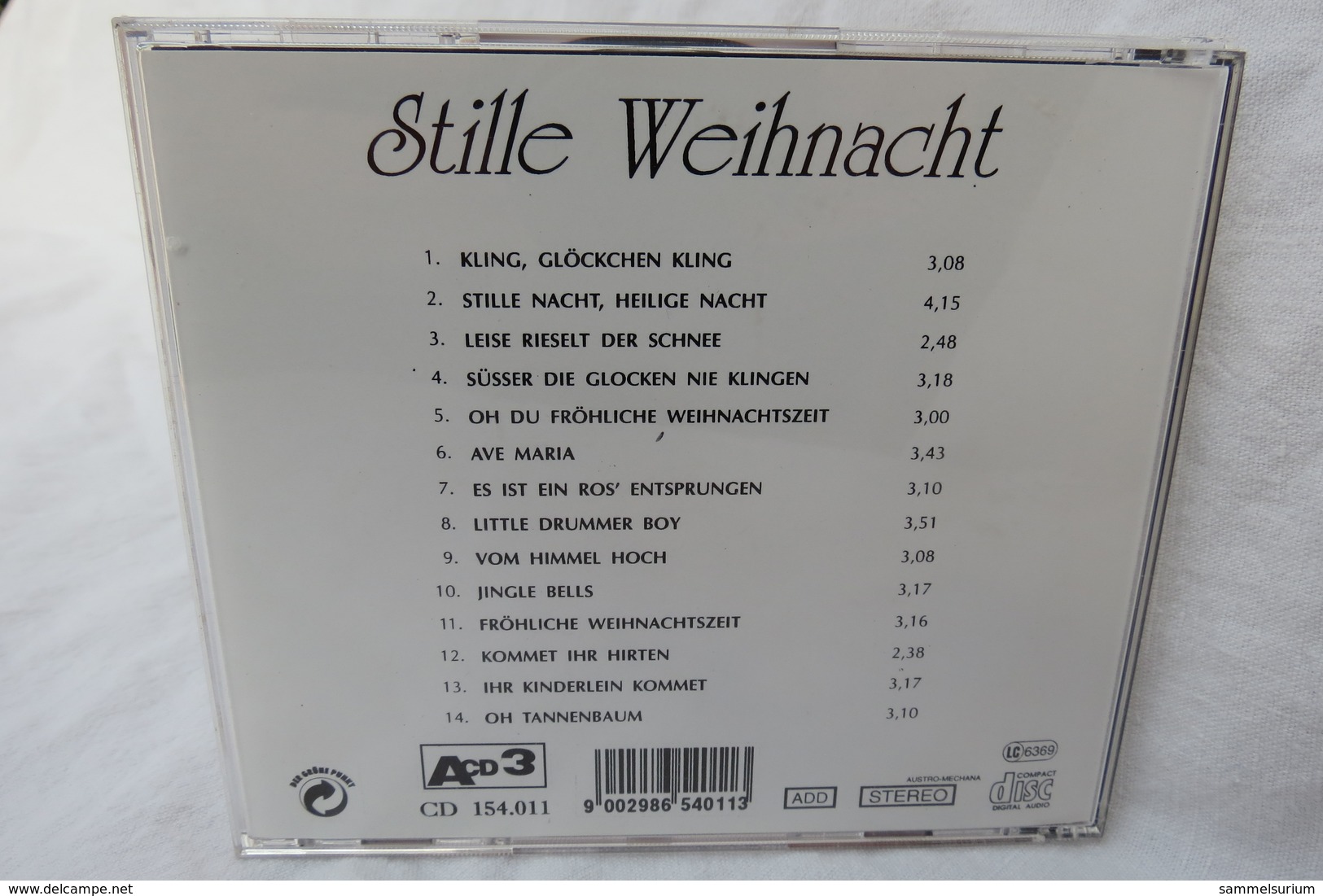 CD "Stille Weihnacht" Die Schönsten Weihnachtslieder, Instrumental - Weihnachtslieder