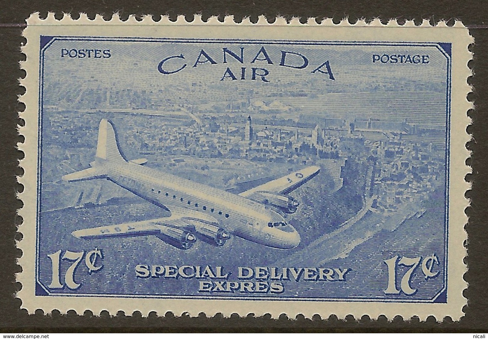 CANADA 1946 17c Special Delivery SG S16 UNHM #IM235 - Exprès