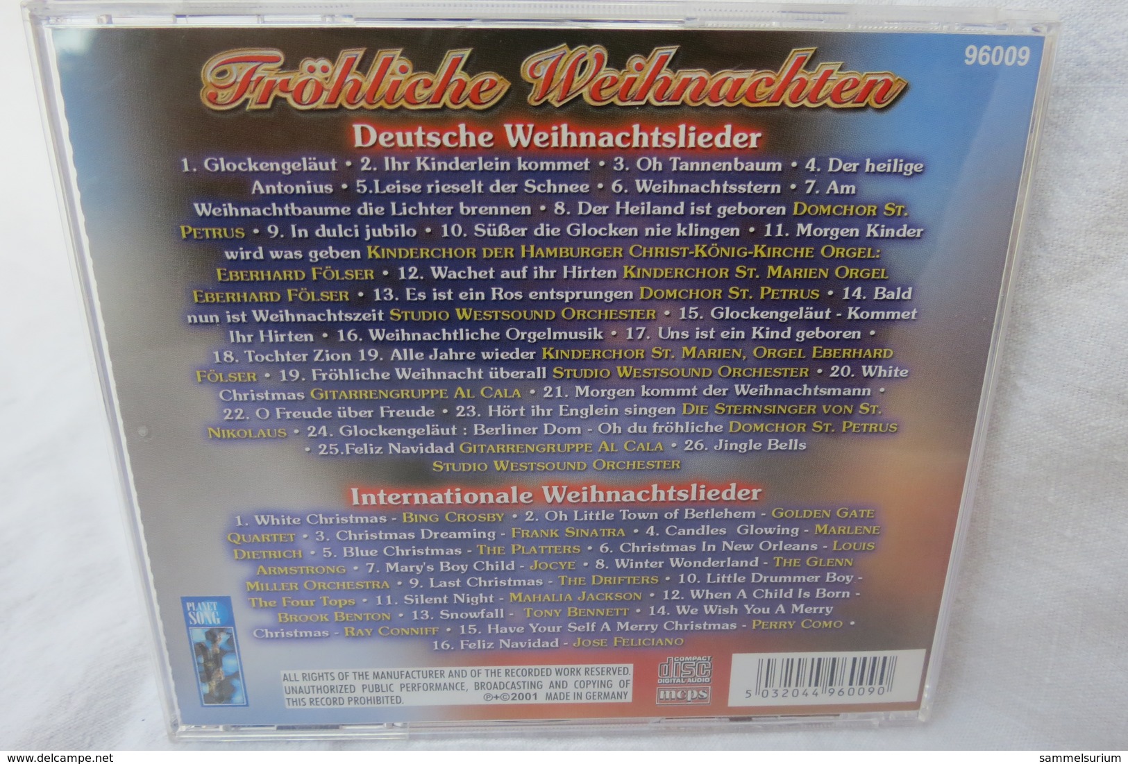 2 CDs "Fröhliche Weihnachten" Deutsche Und Internationale Weihnachtslieder - Kerstmuziek