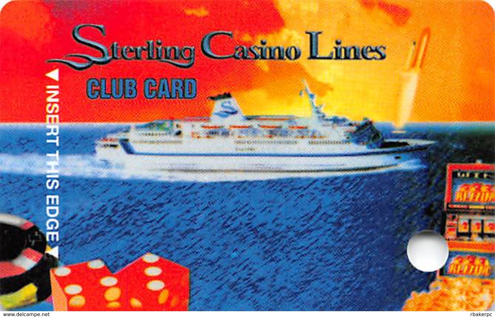 Sterling Casino Lines Ambassador Club VIP Card - Cape Canaveral, FL Casino Cruise Ships BLANK - Casino Cards