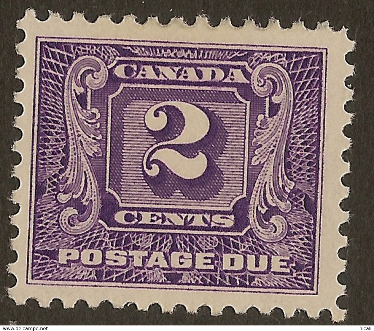 CANADA 1930 2c Postage Due SG D10 HM #IM231 - Portomarken