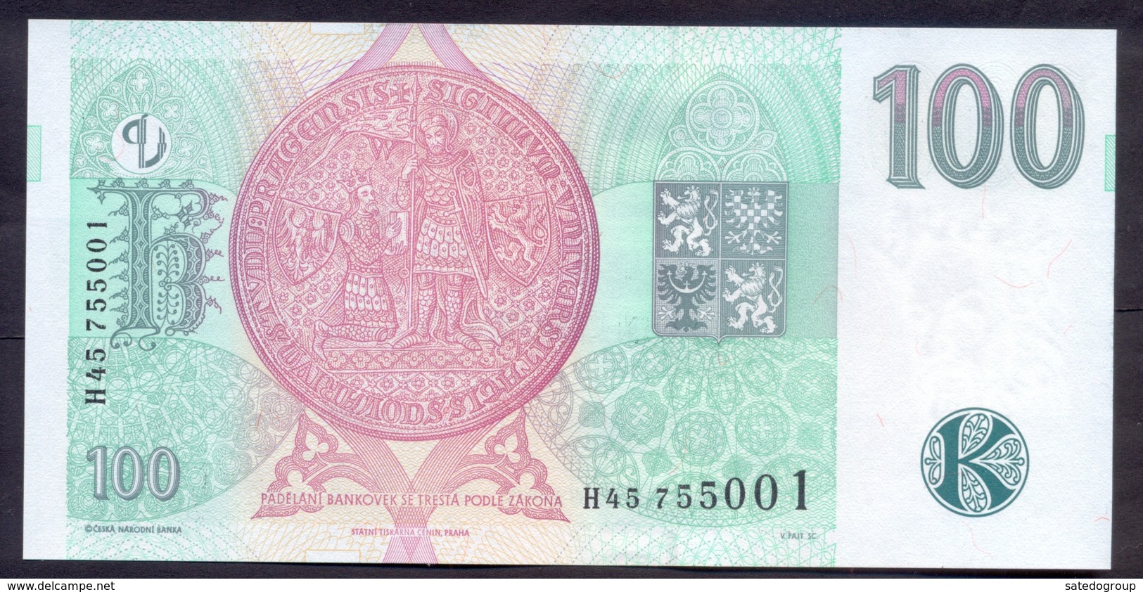 Czech Republic 100 Korun 1997 UNC P- 18 - Tchéquie