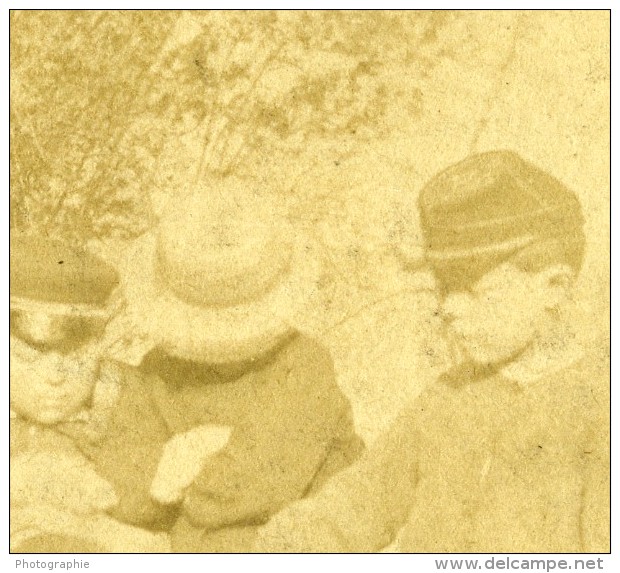 France Enfants Jeu De La Main Chaude Fantaisie Ancienne Photo Stereo 1860 - Photos Stéréoscopiques