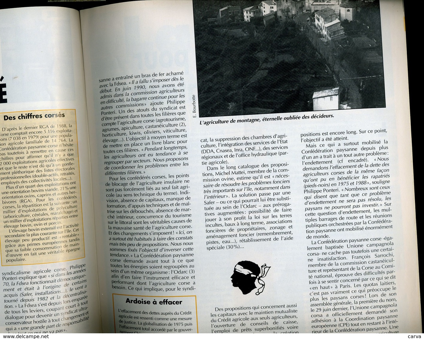 Campagnes Solidaires 45 Septembre 1991 Châtellerault, Corse , Semences Fermières, Finistère, Pays-Bas Mexique Larzac - Corse