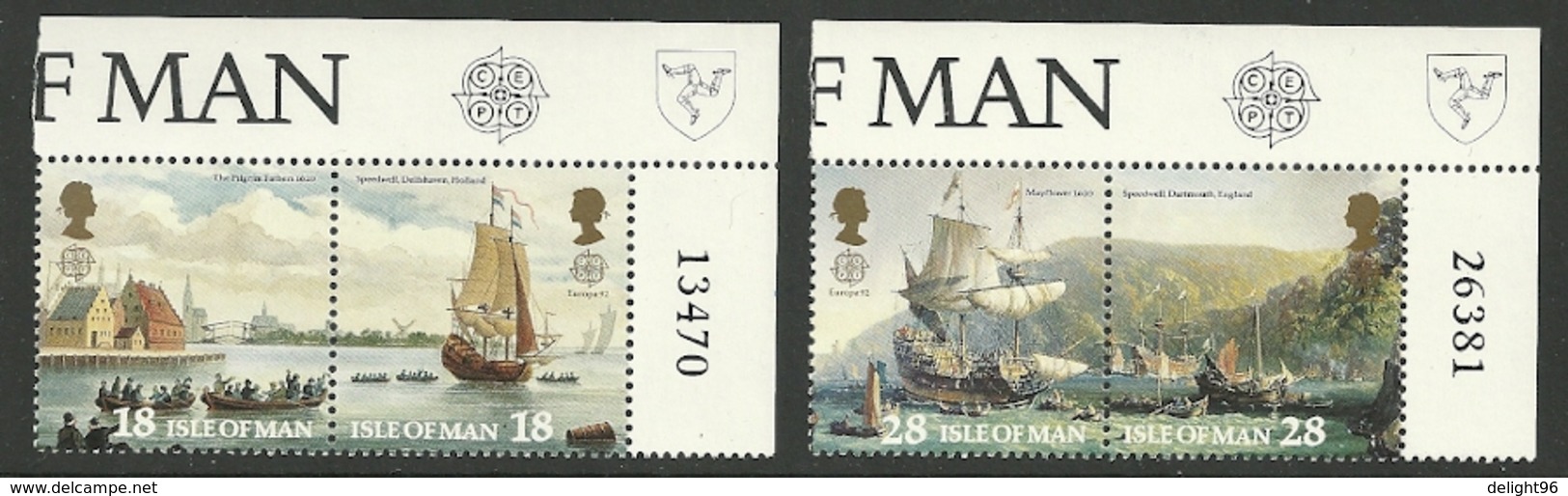 1992 Isle Of Man Europa: Discovery Of America Set (** / MNH / UMM) - 1992