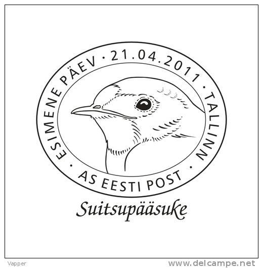 Bird Of Year 2011 Estonia  Stamp Maxicard Barn Swallow  (Hirundo Rustica) Mi 693 - Hirondelles