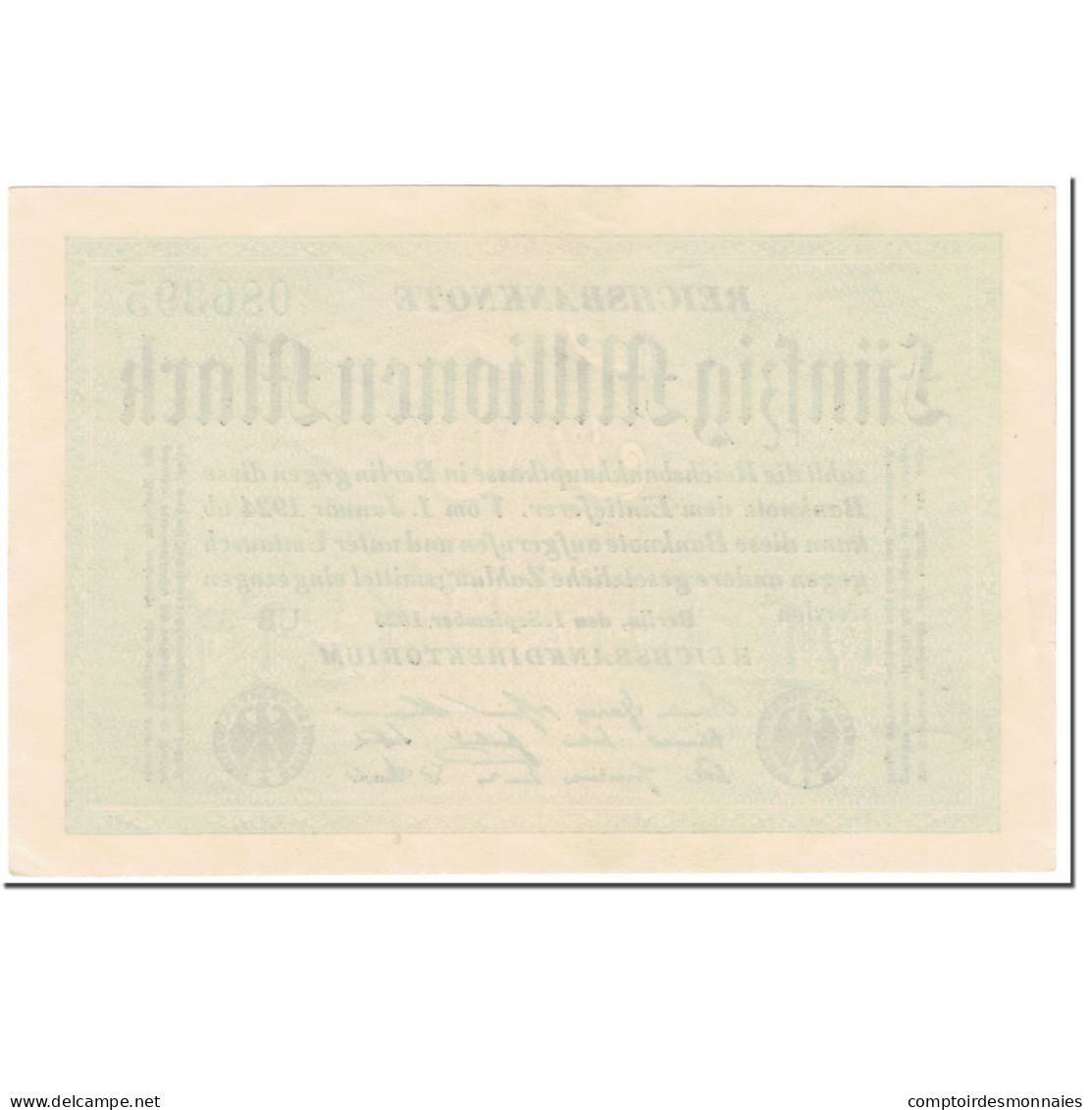 Billet, Allemagne, 50 Millionen Mark, 1923, 1923-09-01, KM:109b, NEUF - 50 Millionen Mark