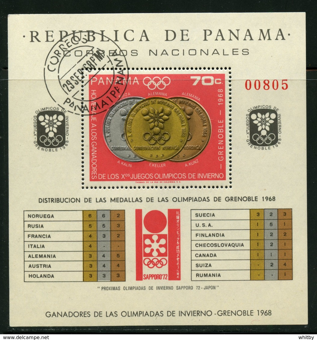 Panama 1968 70c Olympics Issue #487i - Panama