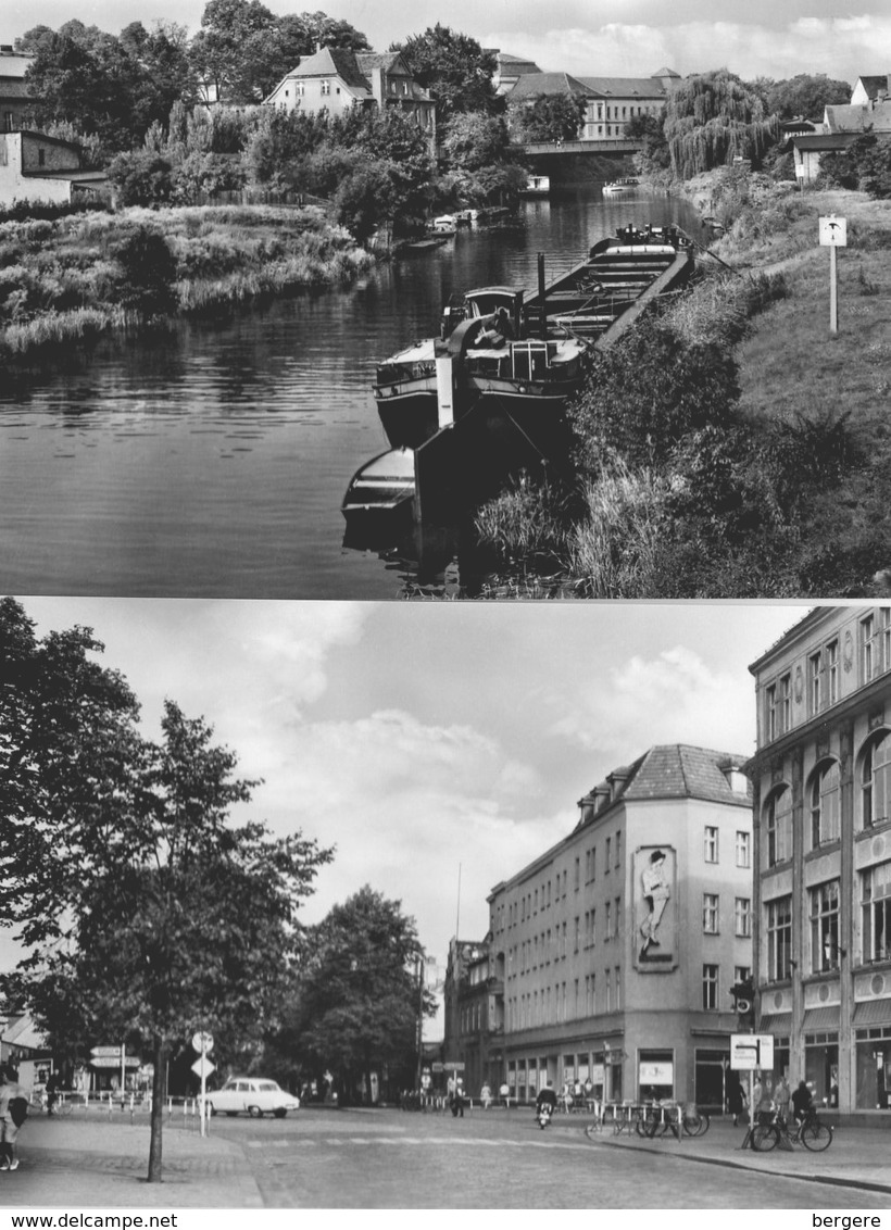 Allemagne. 2 CPSM.  ORANIENBURG.  Friedensstrabe. An Der Havel. 1965. - Oranienburg