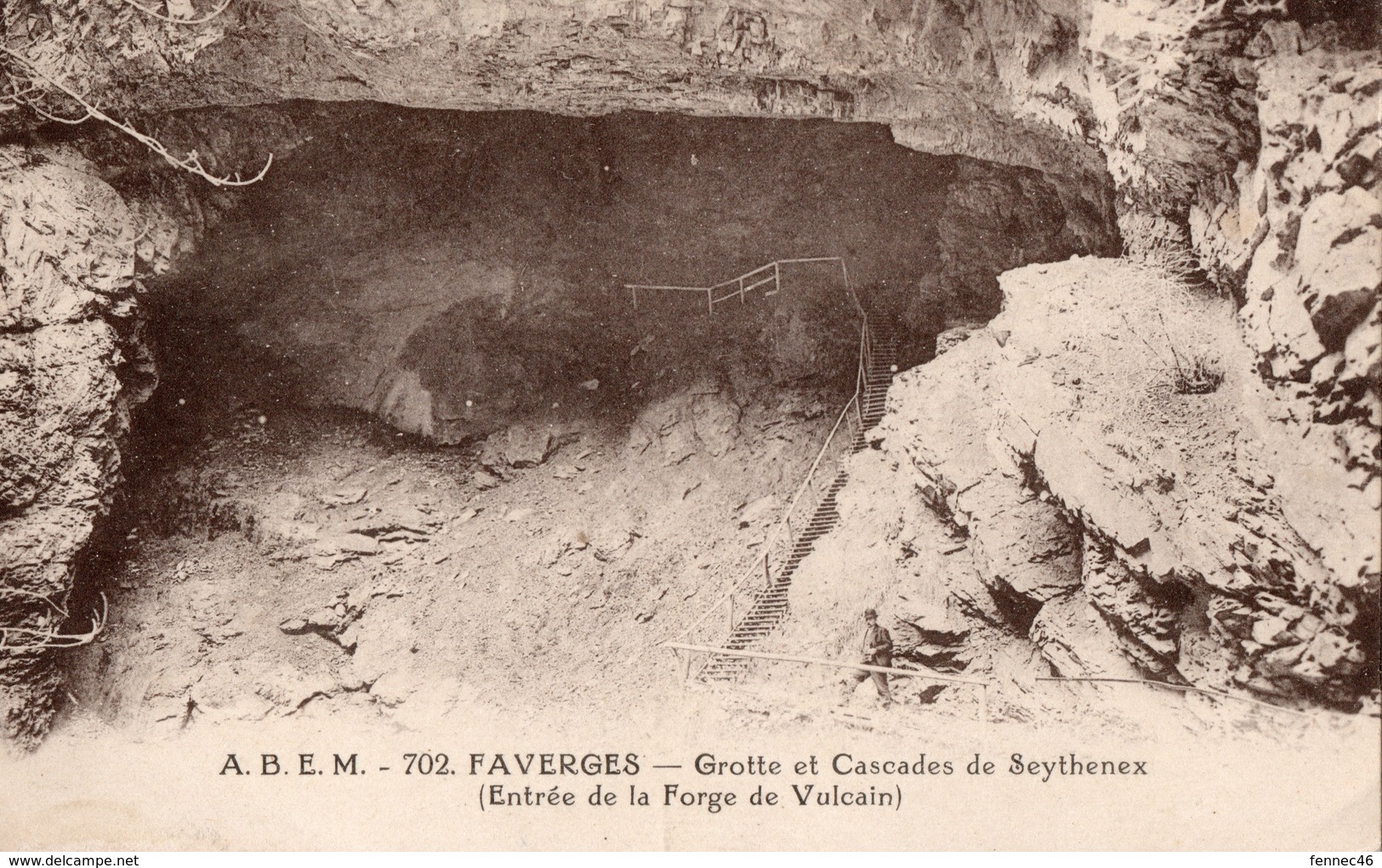 CPA - FAVERGES - Grotte Et Cascades De Seythenex (Entrée De La Forge De Vulcain) - 1922 (B123) - Faverges